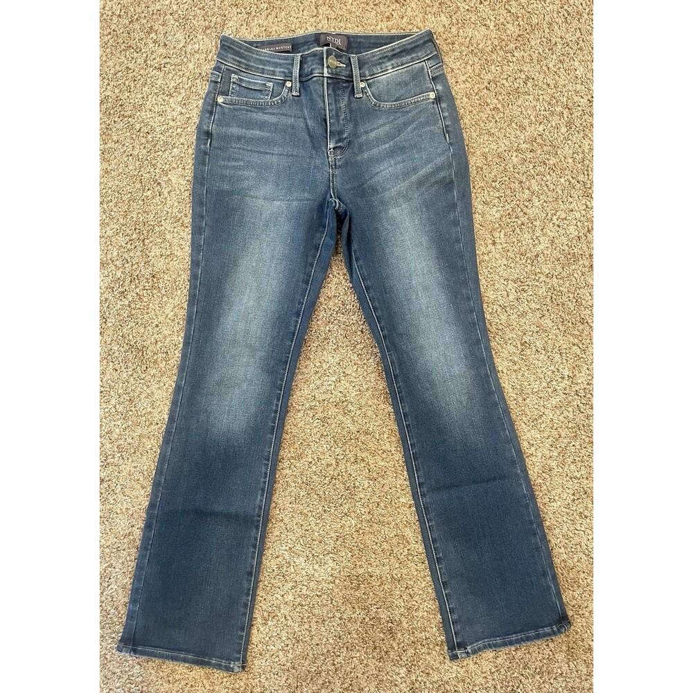 NYDJ Barbara Bootcut Jeans Women's 2P Dark Wash LiftXTuck #1023